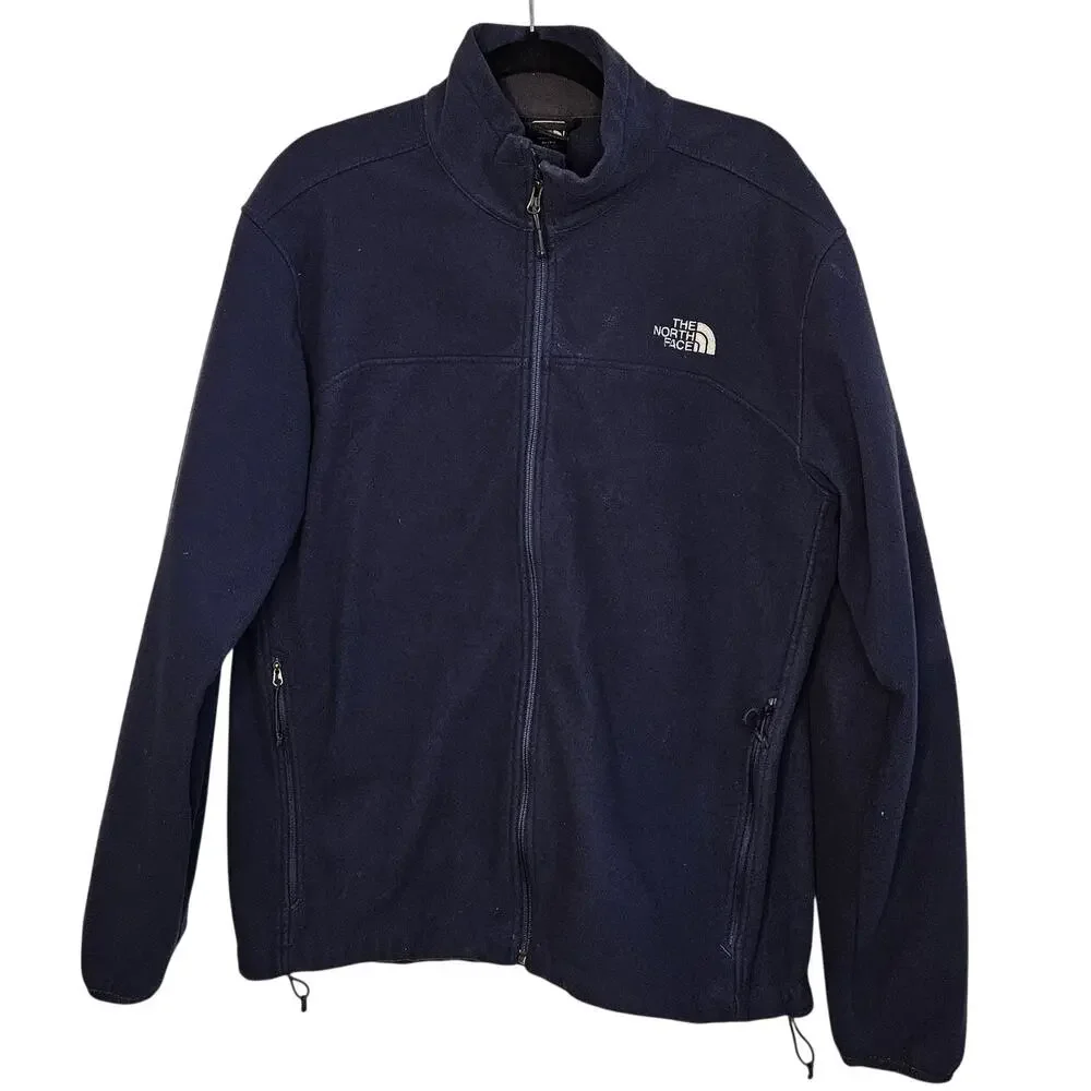The North Face Mens Windfall Fleece navy full zip jacket size XL
